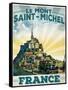 Travel Poster - France-The Saturday Evening Post-Framed Stretched Canvas