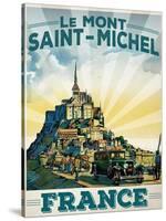 Travel Poster - France-The Saturday Evening Post-Stretched Canvas