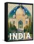 Travel Poster - India-The Saturday Evening Post-Framed Stretched Canvas