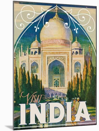 Travel Poster - India-The Saturday Evening Post-Mounted Giclee Print