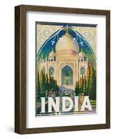 Travel Poster - India-The Saturday Evening Post-Framed Giclee Print