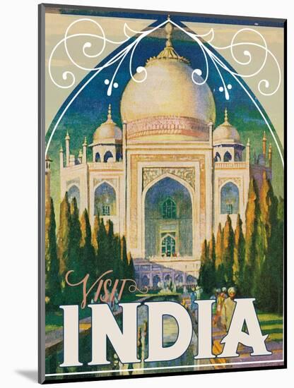 Travel Poster - India-The Saturday Evening Post-Mounted Giclee Print