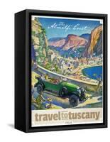 Travel Poster - Italy-The Saturday Evening Post-Framed Stretched Canvas