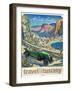 Travel Poster - Italy-The Saturday Evening Post-Framed Giclee Print