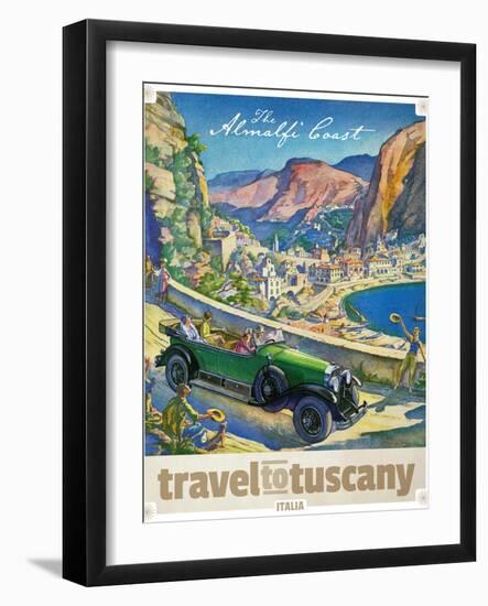 Travel Poster - Italy-The Saturday Evening Post-Framed Giclee Print