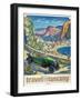 Travel Poster - Italy-The Saturday Evening Post-Framed Giclee Print