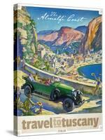 Travel Poster - Italy-The Saturday Evening Post-Stretched Canvas