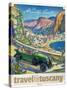 Travel Poster - Italy-The Saturday Evening Post-Stretched Canvas