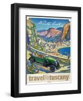 Travel Poster - Italy-The Saturday Evening Post-Framed Premium Giclee Print