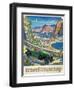 Travel Poster - Italy-The Saturday Evening Post-Framed Premium Giclee Print