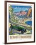 Travel Poster - Italy-The Saturday Evening Post-Framed Giclee Print