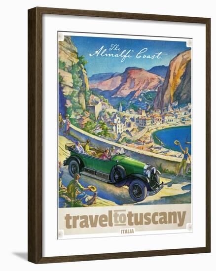 Travel Poster - Italy-The Saturday Evening Post-Framed Giclee Print