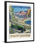 Travel Poster - Italy-The Saturday Evening Post-Framed Giclee Print