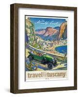 Travel Poster - Italy-The Saturday Evening Post-Framed Giclee Print