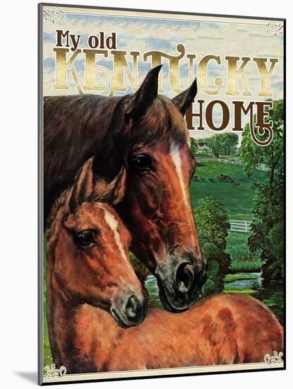 Travel Poster - Kentucky-The Saturday Evening Post-Mounted Giclee Print