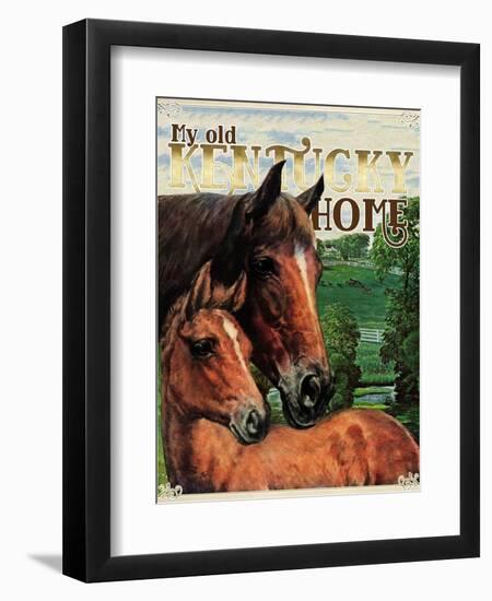 Travel Poster - Kentucky-The Saturday Evening Post-Framed Premium Giclee Print