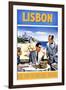 Travel Poster - Lisbon-The Saturday Evening Post-Framed Giclee Print