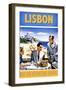 Travel Poster - Lisbon-The Saturday Evening Post-Framed Giclee Print