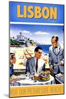 Travel Poster - Lisbon-The Saturday Evening Post-Mounted Giclee Print