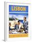 Travel Poster - Lisbon-The Saturday Evening Post-Framed Giclee Print