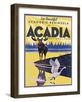 Travel Poster - Maine-The Saturday Evening Post-Framed Giclee Print