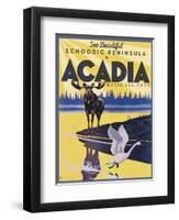 Travel Poster - Maine-The Saturday Evening Post-Framed Giclee Print