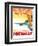 Travel Poster - Michigan-The Saturday Evening Post-Framed Giclee Print