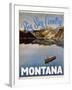 Travel Poster - Montana-The Saturday Evening Post-Framed Giclee Print