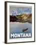 Travel Poster - Montana-The Saturday Evening Post-Framed Giclee Print