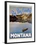 Travel Poster - Montana-The Saturday Evening Post-Framed Giclee Print