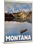 Travel Poster - Montana-The Saturday Evening Post-Mounted Giclee Print