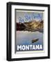 Travel Poster - Montana-The Saturday Evening Post-Framed Premium Giclee Print