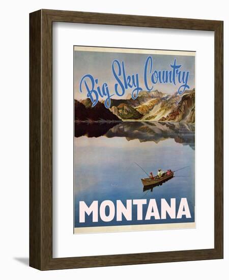 Travel Poster - Montana-The Saturday Evening Post-Framed Giclee Print