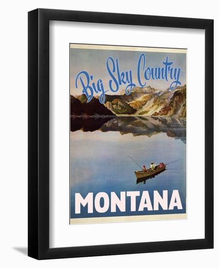 Travel Poster - Montana-The Saturday Evening Post-Framed Giclee Print