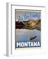 Travel Poster - Montana-The Saturday Evening Post-Framed Giclee Print