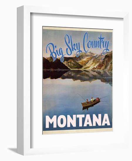 Travel Poster - Montana-The Saturday Evening Post-Framed Giclee Print