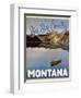 Travel Poster - Montana-The Saturday Evening Post-Framed Giclee Print