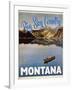 Travel Poster - Montana-The Saturday Evening Post-Framed Giclee Print