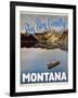 Travel Poster - Montana-The Saturday Evening Post-Framed Giclee Print