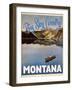 Travel Poster - Montana-The Saturday Evening Post-Framed Giclee Print