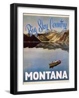 Travel Poster - Montana-The Saturday Evening Post-Framed Giclee Print