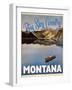 Travel Poster - Montana-The Saturday Evening Post-Framed Giclee Print