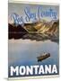Travel Poster - Montana-The Saturday Evening Post-Mounted Premium Giclee Print