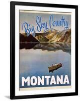 Travel Poster - Montana-The Saturday Evening Post-Framed Giclee Print