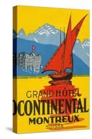 Travel Poster, Montreux, Switzerland-null-Stretched Canvas
