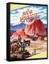 Travel Poster - New Mexico-The Saturday Evening Post-Framed Stretched Canvas