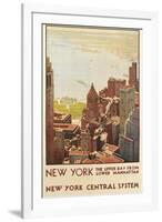 Travel Poster, New York City-null-Framed Art Print