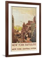 Travel Poster, New York City-null-Framed Art Print