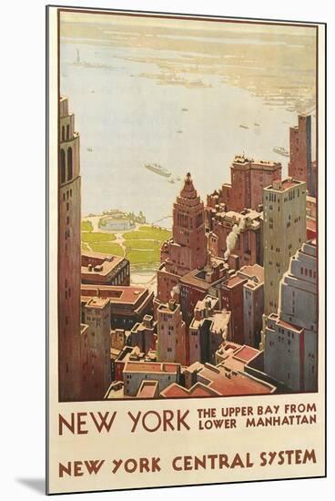 Travel Poster, New York City-null-Mounted Art Print
