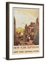 Travel Poster, New York City-null-Framed Art Print